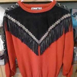Stunning Pioneer Wear fringe sweater